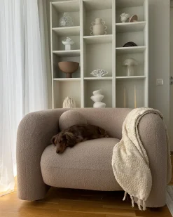 Lænestol LEIREN Boucle Beige
