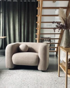 Lænestol LEIREN Boucle Beige