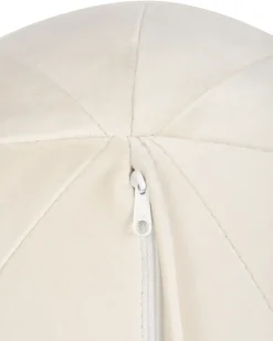 Lænestol LEIREN Velour Cremehvid