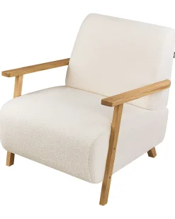 Lænestol LESJA Boucle Lys Beige