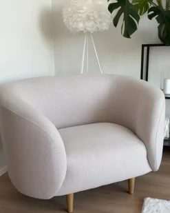 Lænestol LOEN Lys Beige