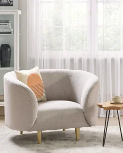 Lænestol LOEN Lys Beige