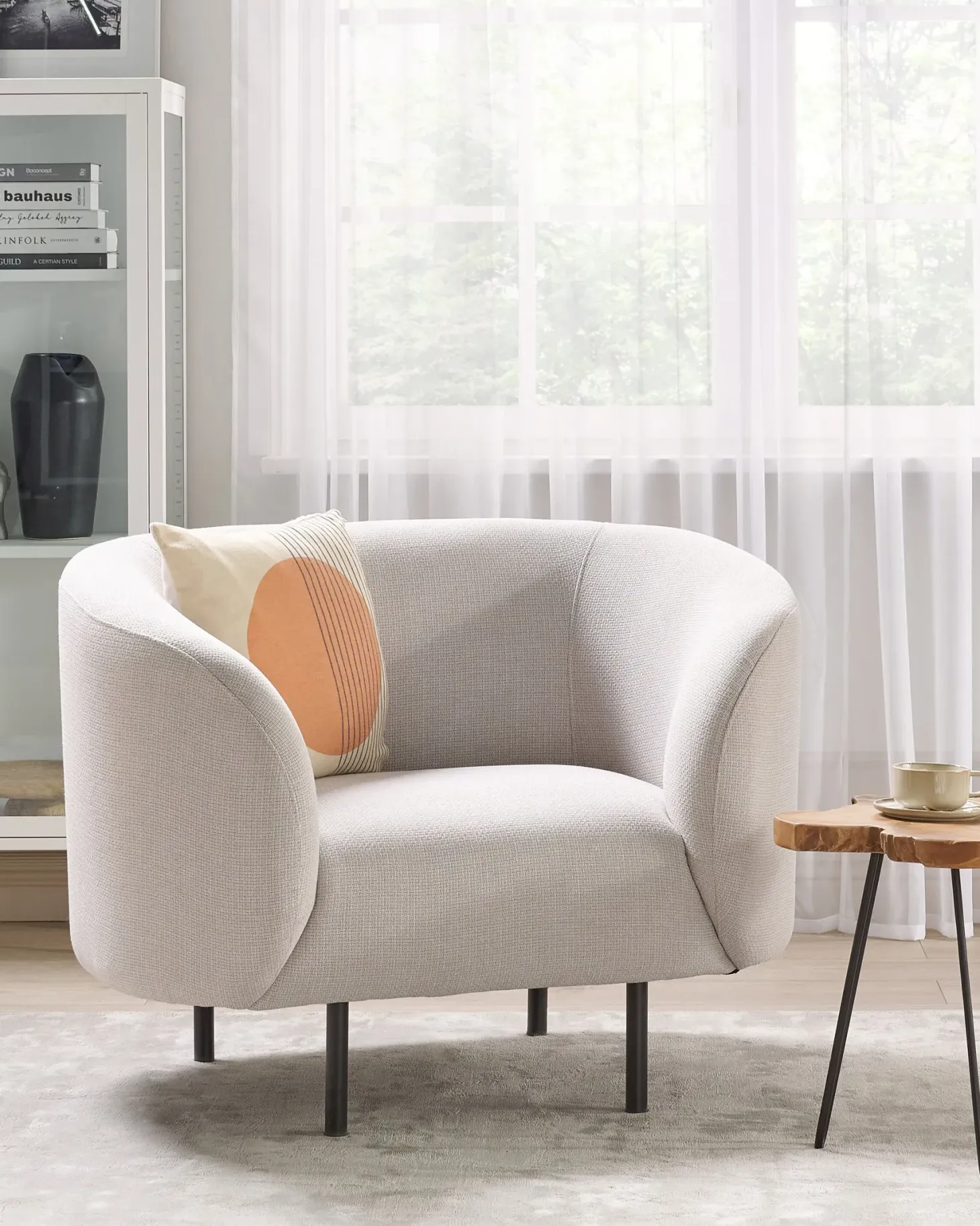 Lænestol LOEN Lys Beige