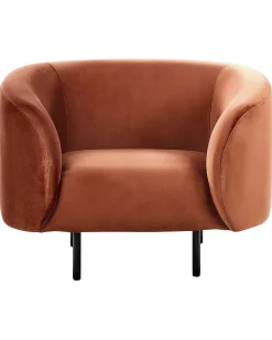 Lænestol LOEN Velour Orange