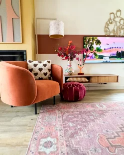 Lænestol LOEN Velour Orange