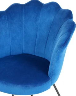 Lænestol LOVELOCK Velour Navy Blå