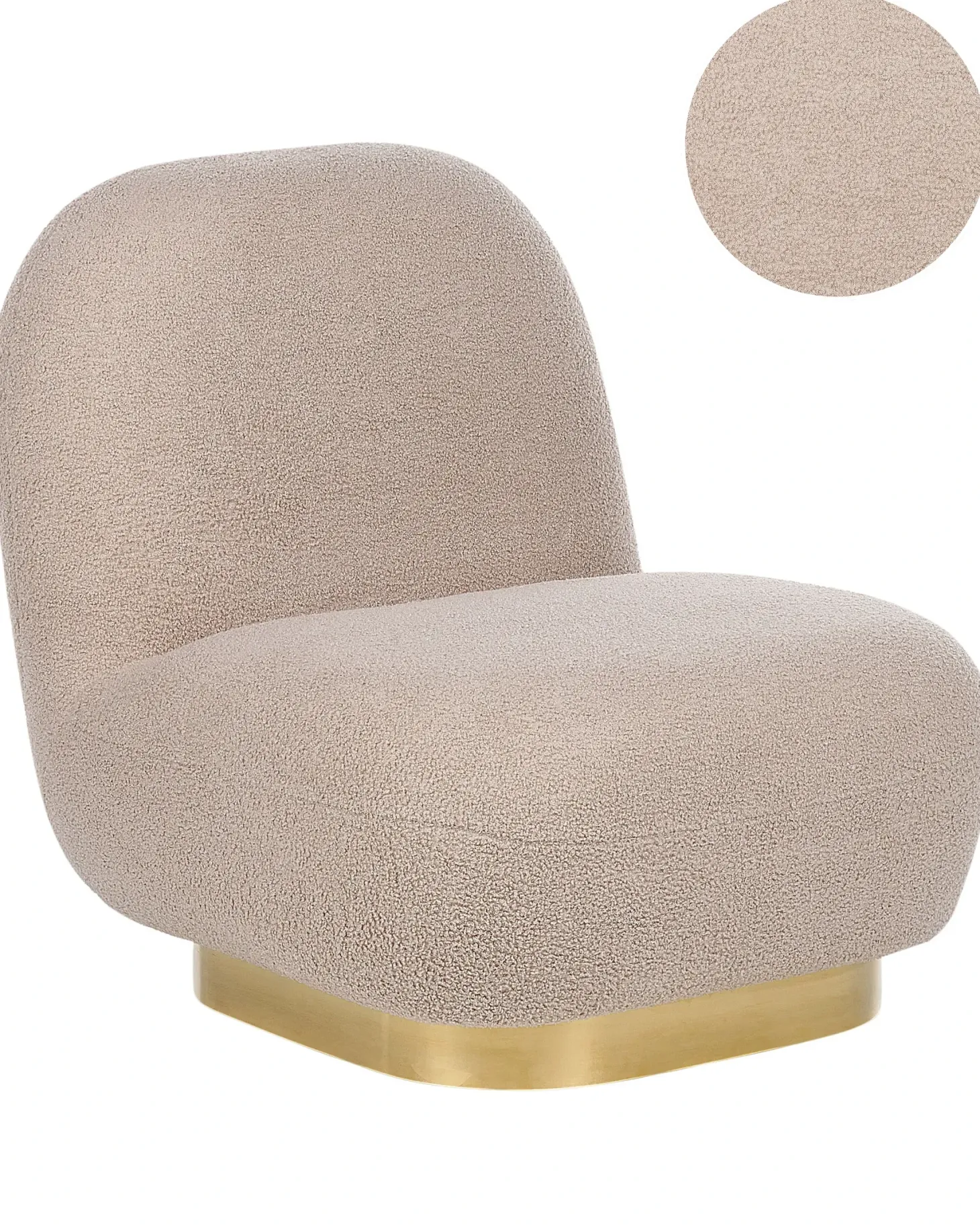 Lænestol LOVIISA Boucle Beige