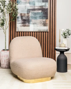 Lænestol LOVIISA Boucle Beige