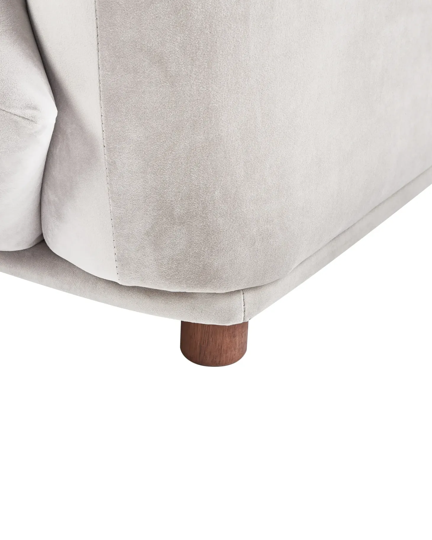Lænestol LUVOS Velour Brungrå