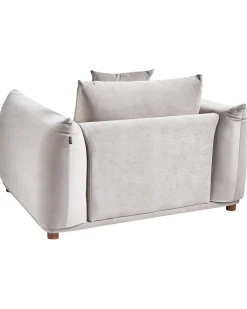 Lænestol LUVOS Velour Brungrå