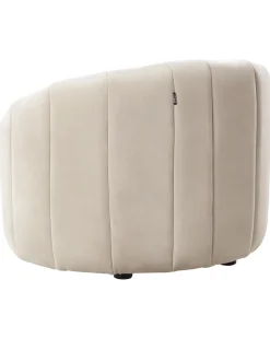 Lænestol MALUNG Velour Beige