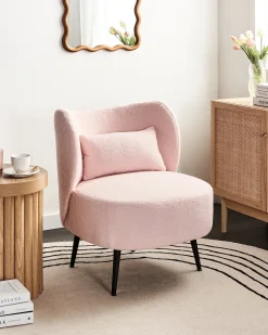 Lænestol OTSBY Boucle Pastellrosa