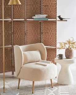 Lænestol OTSBY II med pude Boucle Beige
