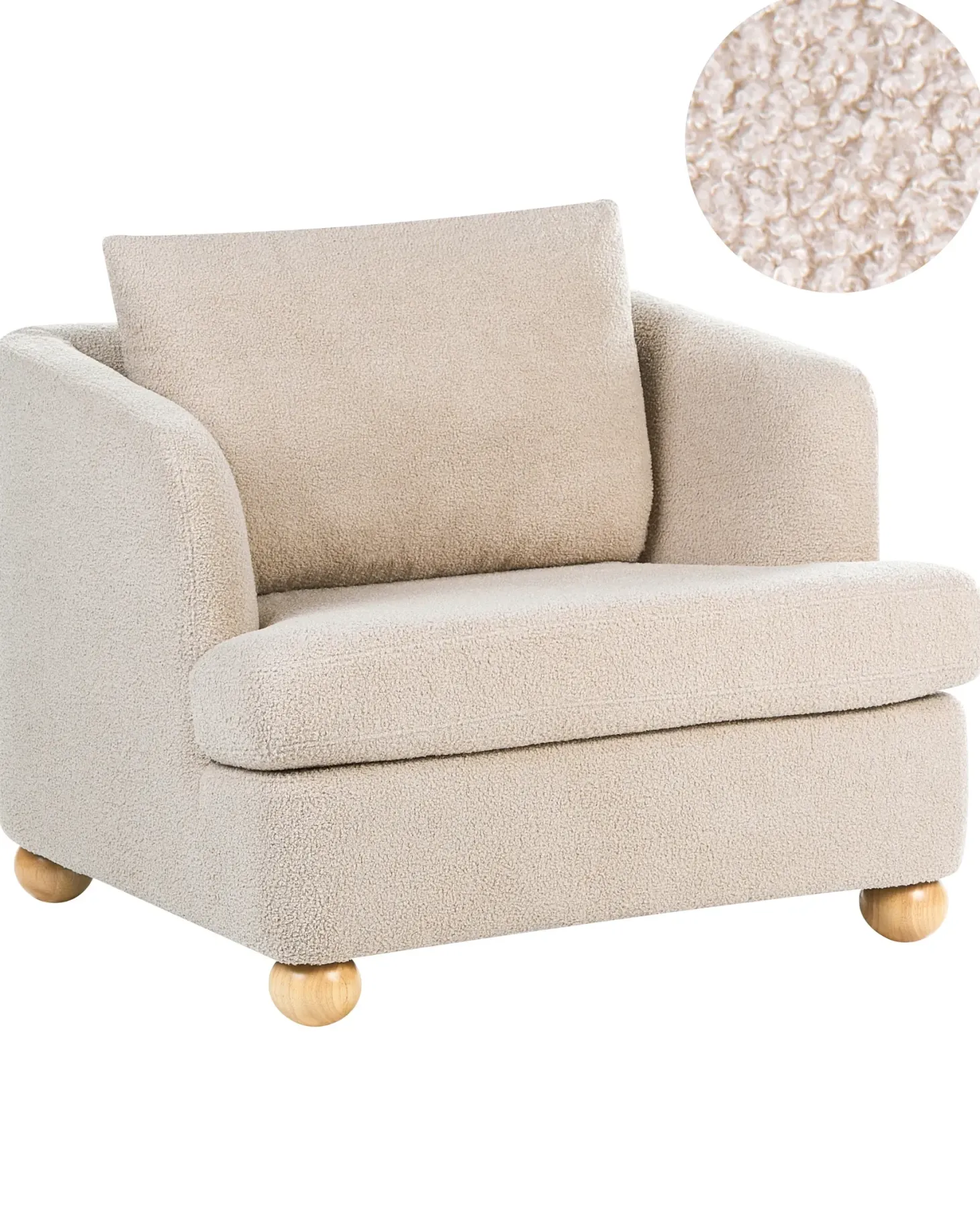 Lænestol RATTVIK Boucle Beige