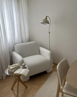 Lænestol SALAND Hvid