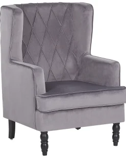 Lænestol SANDSET Velour Grå