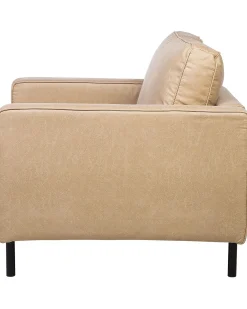Lænestol SAVALEN Kunstlæder Beige