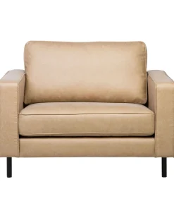 Lænestol SAVALEN Kunstlæder Beige