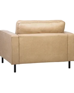 Lænestol SAVALEN Kunstlæder Beige