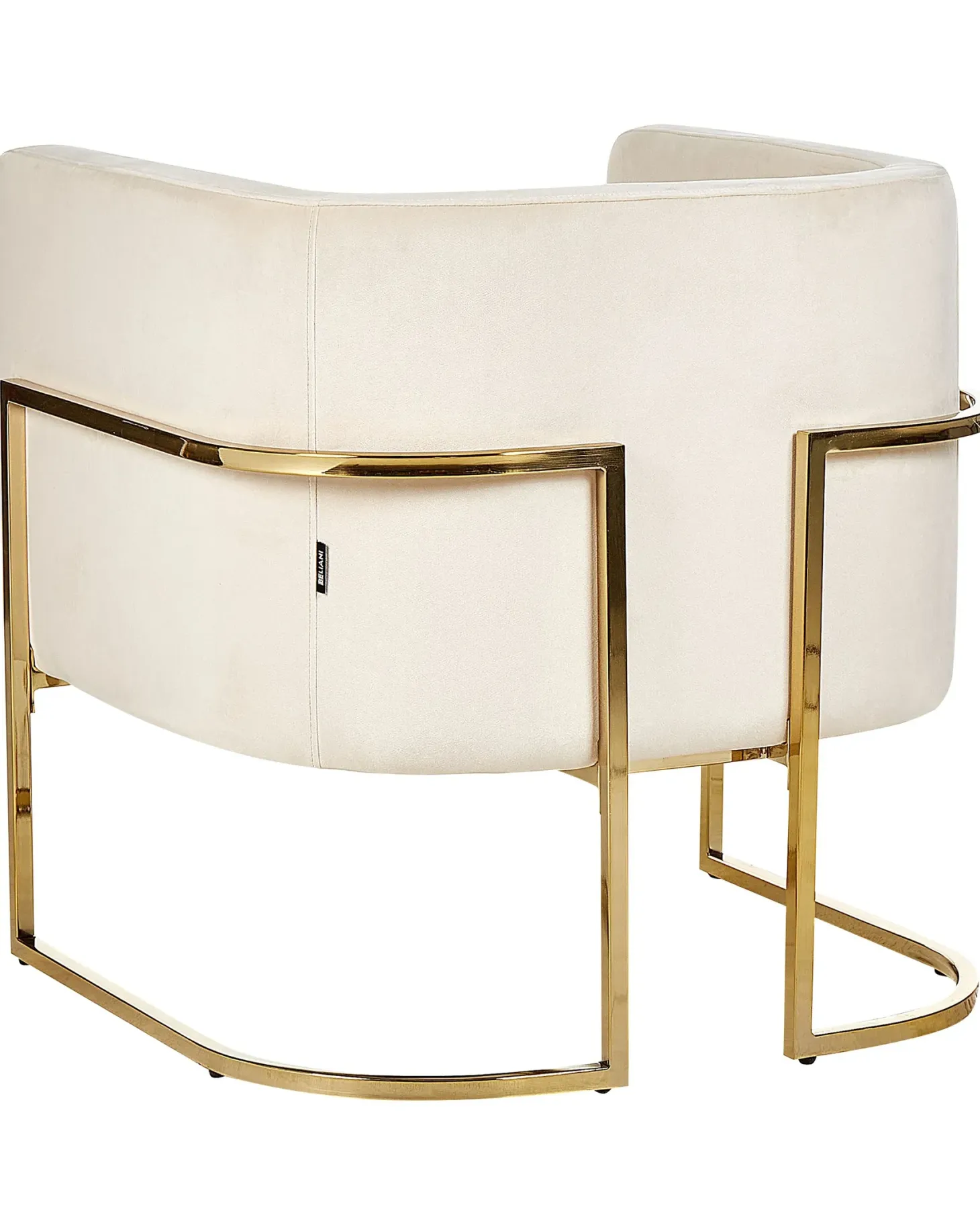 Lænestol SIRKKA Velour Lys Beige