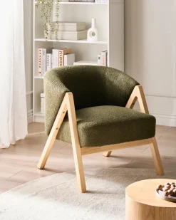 Lænestol SKEI Boucle Mørkegrøn