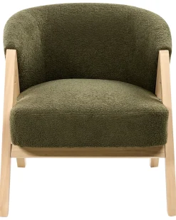 Lænestol SKEI Boucle Mørkegrøn