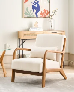 Lænestol SKOVDE Lys Beige