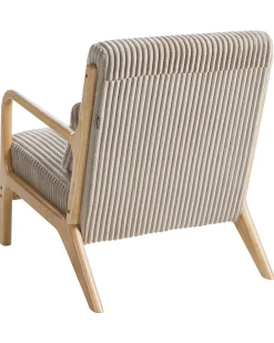 Lænestol SORSELE Fløjl Beige