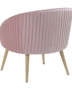 Lænestol TROMSO Velour Lyserød
