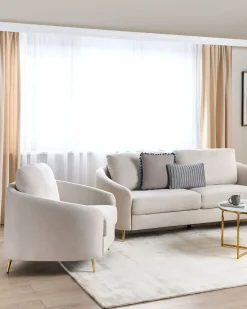 Lænestol TROSA Lys Beige