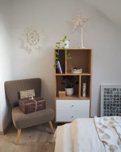 Lænestol VAASA Boucle Brun