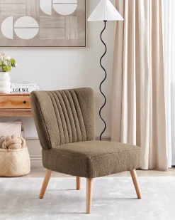 Lænestol VAASA Boucle Brun