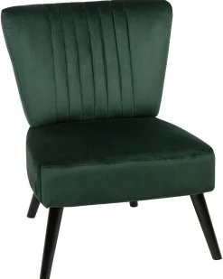Lænestol VAASA Velour Smaragdgrøn