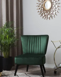 Lænestol VAASA Velour Smaragdgrøn