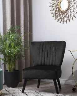 Lænestol VAASA Velour Sort