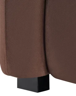 Lænestol VELTADA Velour Mørkebrun