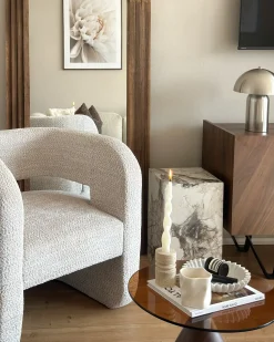 Lænestol VIDSEL Chenille Beige