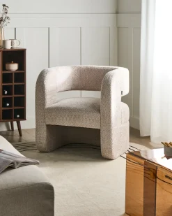 Lænestol VIDSEL Chenille Beige