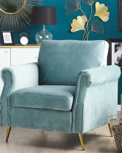 Lænestol VIETAS Velour Mintgrøn