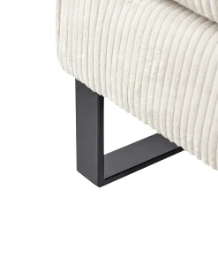 Lænestol VIND Fløjl Lys Beige