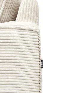 Lænestol VIND Fløjl Lys Beige