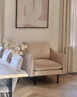Lænestol VINTERBRO Velour Beige