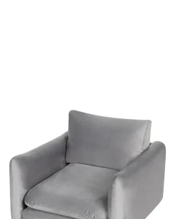 Lænestol VINTERBRO Velour Grå