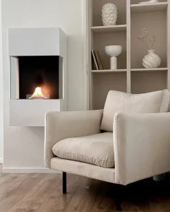Lænestol VINTERBRO Velour Lys Beige