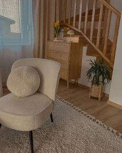 Lænestol VOSS Boucle Hvid