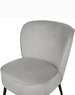 Lænestol VOSS Velour Lysegrå
