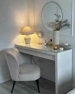 Lænestol VOSS Velour Lysegrå