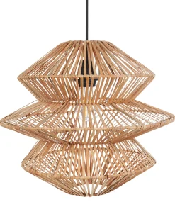 Loftlampe ANDUKI Rattan Naturlig