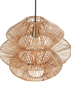 Loftlampe ANDUKI Rattan Naturlig