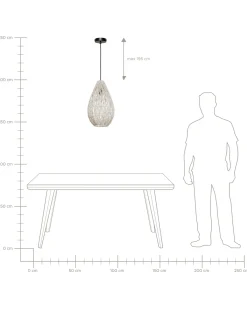 Loftlampe ANNOTTO Bomuld Beige